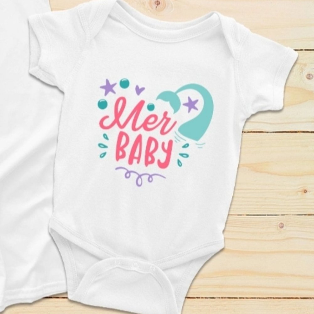 BRAND NEW • MER BABY ONESIE